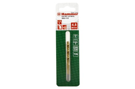 Сверло по металлу HAMMER Ф4.8х86мм (DR MT 4,8мм*86/52мм) купить в Нижневартовске