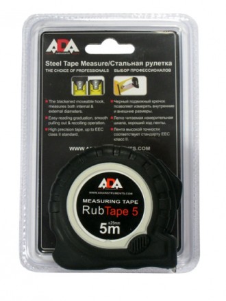 Рулетка 5 м х 25 ADA RubTape 5 купить в Нижневартовске