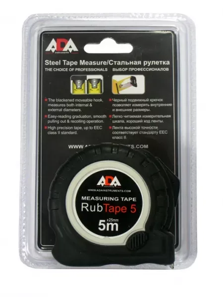 Рулетка 5 м х 25 ADA RubTape 5 купить в Нижневартовске