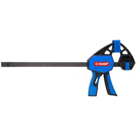 Струбцина ЗУБР"ПРОФЕССИОНАЛ"ручная пистолетная, корпус нейлон,армир фиберглассом,двухкомп ручки,метал рейка,300/335мм,150кгс 32243-30 купить в Нижневартовске