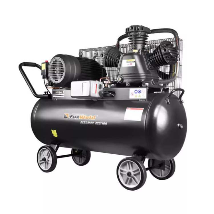 Компрессор масляный ременной AEROMAX 420/100 FoxWeld купить в Нижневартовске
