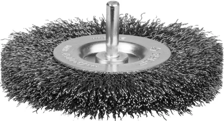 ЗУБР "ЭКСПЕРТ". Щетка дисковая для дрели, двухрядная, витая стальная проволока 0,3мм, 100мм 35198-100-2_z01 купить в Нижневартовске
