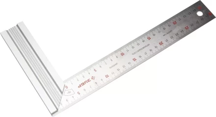 Угольник ЗУБР "ЭКСПЕРТ" столярный , усиленная алюминиевая рукоятка, нержавеющее полотно 37мм, длина 300мм 34394-30 купить в Нижневартовске