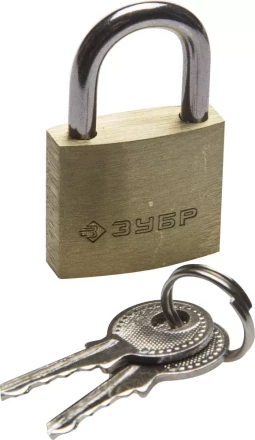 Замок ЗУБР "ЭКСПЕРТ" навесной мини, латунный корпус, 25мм 37130-25 купить в Нижневартовске