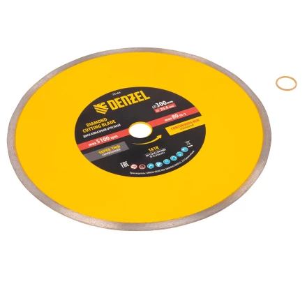 Диск алмазный сплошной, супертонкий, 300 х 25,4 мм, горячее прессование, мокрое резание// Denzel 73164 купить в Нижневартовске