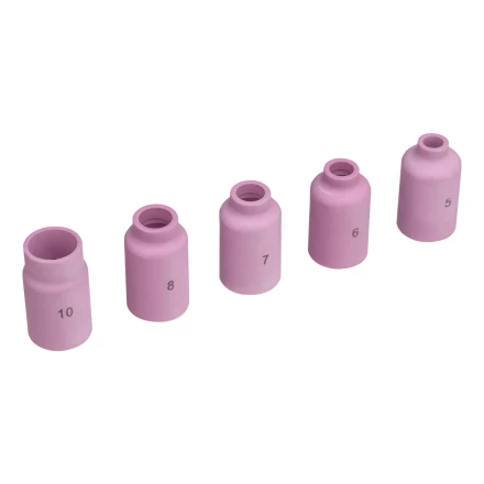 Набор керамических сопел для газовой линзы № 5, 6, 7, 8, 10 Denzel 93659 купить в Нижневартовске