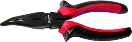 Длинногубцы Black Nickel 200 мм изогнутые двухкомпонентные рукоятки MATRIX 17462 купить в Нижневартовске