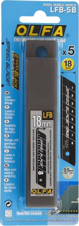 Лезвие OLFA, сегментированное, тефлоновое покрытие 18 мм OL-LFB-5B купить в Нижневартовске