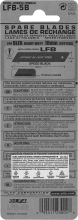 Лезвие OLFA, сегментированное, тефлоновое покрытие 18 мм OL-LFB-5B купить в Нижневартовске