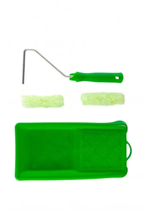 Малярный набор для работ по дереву: кювета 150 мм х 290 мм и мини-валик 110 мм Сибртех 80454 купить в Нижневартовске