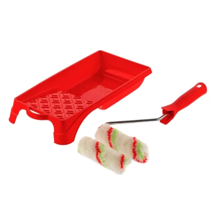 Малярный набор для работ с эмалями: кювета 150 мм х 290 мм и мини-валик 110 мм Сибртех 80453 купить в Нижневартовске