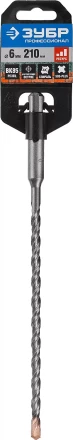 Бур ЗУБР "ПРОФЕССИОНАЛ" по бетону, хвостовик "SDS-Plus", самоцентрирующий наконечник, спиральS4, 6x210мм 29314-210-06_z01 купить в Нижневартовске