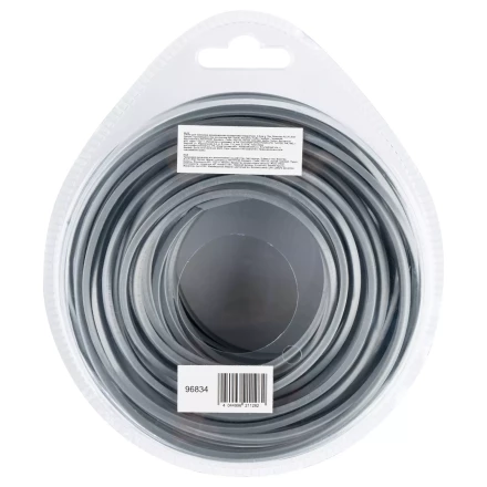 Леска для триммера армированная алюминием квадратная, 2,4мм х 15м, блистер ALUFLEX Denzel 96834 купить в Нижневартовске