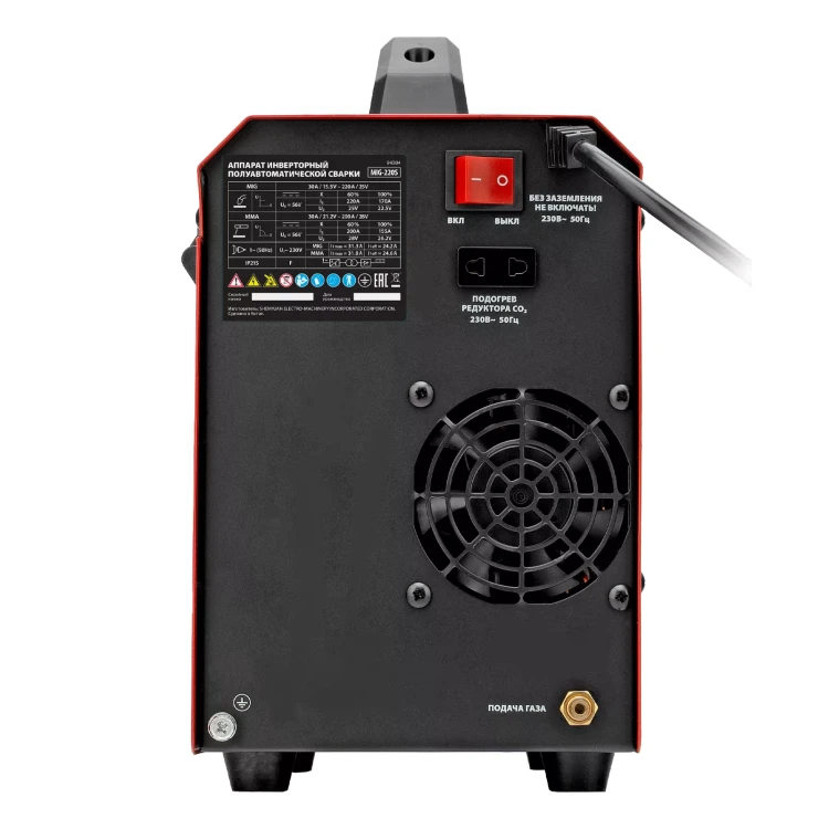 Аппарат инвертор. полуавтомат. cварки MTX MIG-220S 94304, 220A, ПВ 60%, катушка 5 кг купить в Нижневартовске