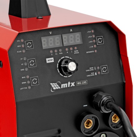 Аппарат инвертор. полуавтомат. cварки MTX MIG-220S 94304, 220A, ПВ 60%, катушка 5 кг купить в Нижневартовске