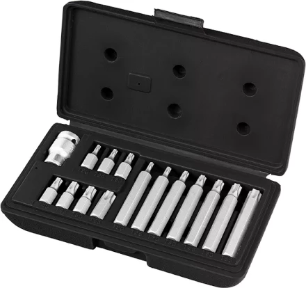 Набор бит TORX, хвостовик-шестигранник, 10 мм, CrV, 15 предм  STELS 11315 купить в Нижневартовске