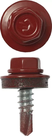 Саморезы ЗУБР "ПРОФЕССИОНАЛ" окраш., RAL 3003 рубин.-красн., для крепл. кров. матер. к металл. констр., 5.5x19мм, 500шт 4-300315-55-019-3003 купить в Нижневартовске