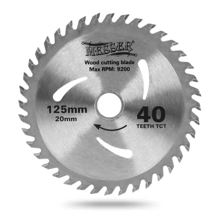 MESSER ТСТ диск по дереву 125Х20Х40Т мах 9200 об/мин купить в Нижневартовске