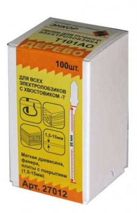 Пилка для электролобзика T101 AO HCS 1шт/100 Энкор 27012 купить в Нижневартовске