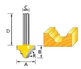 Фреза пазовая фасонная (классическая) , Makita D-11081 купить в Нижневартовске