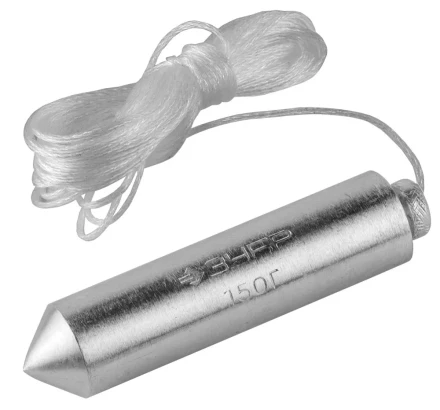 Отвес ЗУБР "МАСТЕР" строительный со шнуром, в пластиковом контейнере, 150 г 0636-150_z01 купить в Нижневартовске