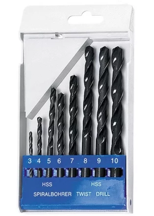Набор сверл по металлу 3-10 мм (через 1 мм) HSS 8шт цилиндрический хвостовик SPARTA 723205 купить в Нижневартовске