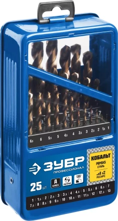 Наборы сверл по металлу с добавлением кобальта серия ПРОФЕССИОНАЛ купить в Нижневартовске