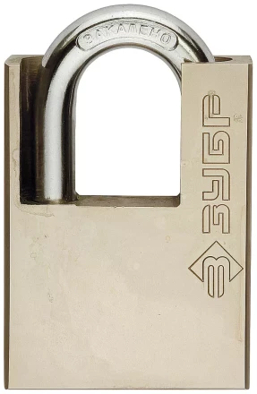 Замок навесной ЗУБР "серия 223" с защитой дужки, 60мм 4-37223-60 купить в Нижневартовске