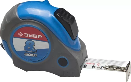Рулетка ЗУБР "ЭКСПЕРТ", двухкомпонентный корпус, автостоп, 8м/25мм 34057-08-25_z02 купить в Нижневартовске
