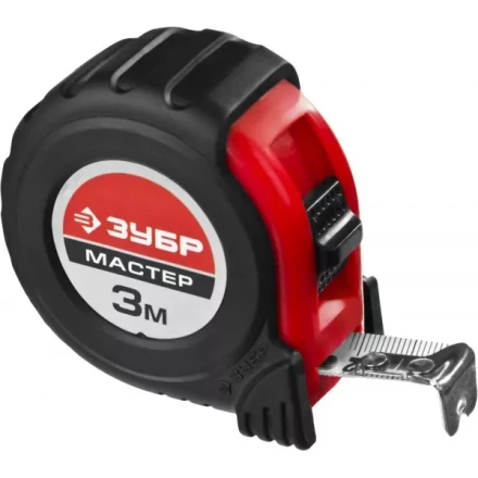 Рулетка ЗУБР &quot;МАСТЕР&quot;, обрезиненный корпус, на карточке, 3м/16мм 34055-03-16_z02 купить в Нижневартовске