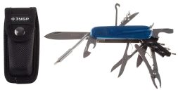 Нож складной многофункциональный 12в1 пластиковая рукоятка ЗУБР Эксперт 47785