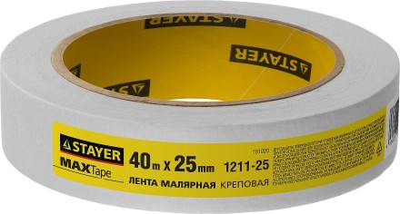Малярная лента STAYER &quot;MASTER&quot;, креповая, 25мм х 40м 1211-25 купить в Нижневартовске