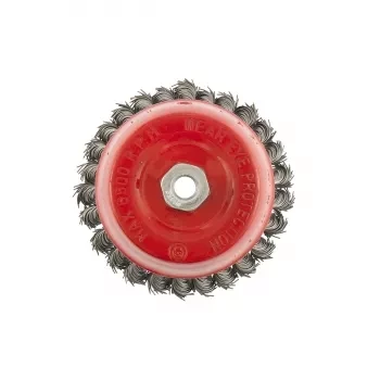 Щетка для УШМ, 125 мм, М14, "чашка", крученая проволока 0,8 мм  MTX 74625 купить в Нижневартовске