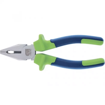 Плоскогубцы комбинированные 200 мм двухкомпонентные рукоятки СИБРТЕХ 17052 купить в Нижневартовске