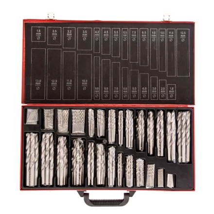 Набор сверл по металлу 1-13 мм 230 шт. HSS в металлическом кейсе Matrix 723230 купить в Нижневартовске