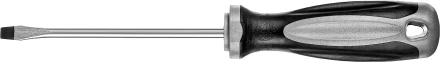 Отвертка MIRAX 25095-05-10, закаленный стержень, двухкомпонентная рукоятка, SL5x100мм 25095-05-10 купить в Нижневартовске