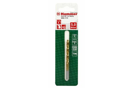 Сверло по металлу HAMMER Ф5х86мм (DR MT 5,0мм*86/52мм) купить в Нижневартовске