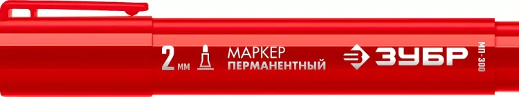 ЗУБР МП-300 красный, 2 мм перманентный маркер (06322-3) купить в Нижневартовске
