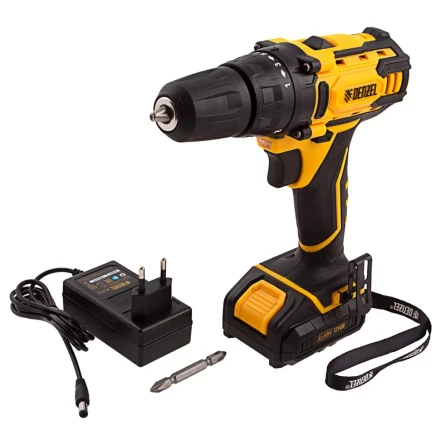 Дрель-шуруповерт аккумуляторная CDL-12-01CB, Li-Ion, 12 В, 1 акк.// Denzel 26104 купить в Нижневартовске