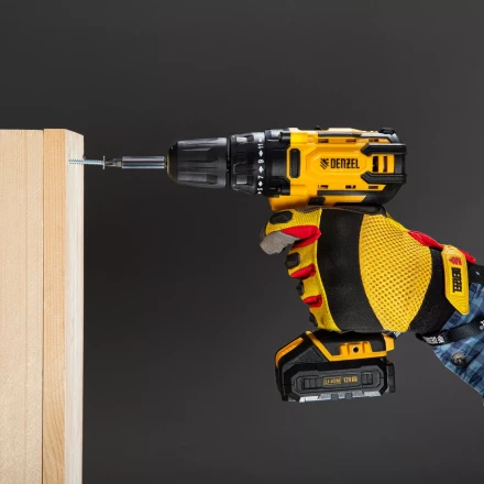 Дрель-шуруповерт аккумуляторная CDL-12-01CB, Li-Ion, 12 В, 1 акк.// Denzel 26104 купить в Нижневартовске
