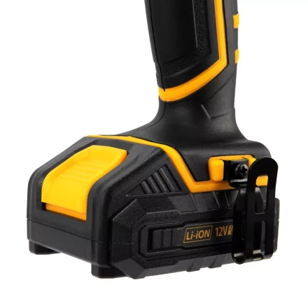 Дрель-шуруповерт аккумуляторная CDL-12-02BM, Li-Ion, 12 В, 2 акк.// Denzel 26105 купить в Нижневартовске