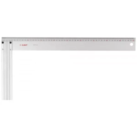 Угольник ЗУБР "ЭКСПЕРТ" столярный, жесткое профилированное полотно, усиленная алюминиевая рукоятка, 500мм 34395-50 купить в Нижневартовске