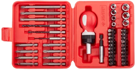 Набор ЗУБР "МАСТЕР" отвертка реверсивная в комплекте с насадками, в боксе, 43 предмета 25420-H43 купить в Нижневартовске