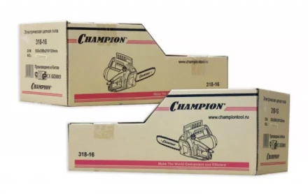 Электропила 318-16 3/8-1,3-57 поперечный двигатель CHAMPION купить в Нижневартовске