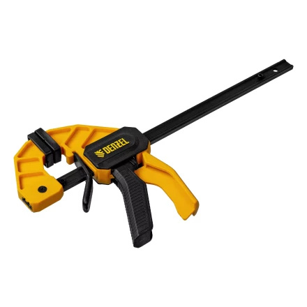 Струбцина F-образная Denzel, быстрозажимная, 150 х 55 мм, усиленный нейлоновый корпус, 20501 купить в Нижневартовске