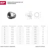 Гайка ЗУБР "МАСТЕР" колпачковая DIN 1587, оцинкованная,  M8, 5кг 303680-08 купить в Нижневартовске