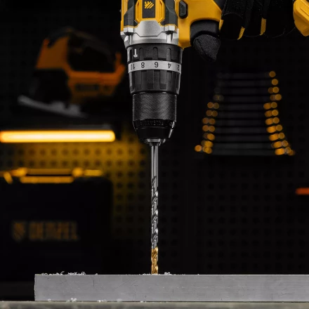 Сверло спиральное по металлу Denzel 6,5 х 148 мм, Р6М5, Golden Tip, удлиненное, 718257 купить в Нижневартовске