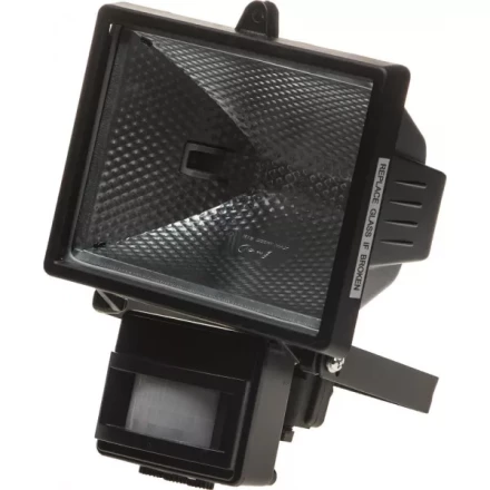 Прожектор галогеновый СВЕТОЗАР с датчиком движения, с дугой крепления под установку, цвет черный, 500Вт SV-57113-B купить в Нижневартовске