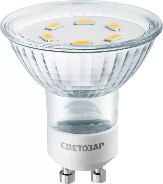 Лампа СВЕТОЗАР светодиодная "LED technology", цоколь GU10, яркий белый свет (4000К), 220В, 3Вт (25) 44565-25_z01 купить в Нижневартовске