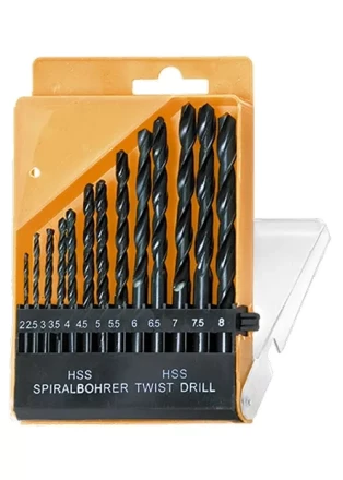 Набор сверл по металлу 2-8 мм (через 0,5 мм) HSS 13шт цилиндрический хвостовик SPARTA 723355 купить в Нижневартовске